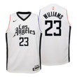 Youth Clippers Lou Williams City White Jersey