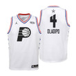 Youth 2019 NBA All-Star Pacers #4 Victor Oladipo White Jersey