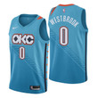 Youth Thunder Russell Westbrook City Edition Turquoise Jersey