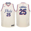 Youth 76ers Ben Simmons White Jersey-City Edition