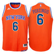 Youth Knicks Kristaps Porzingis Orange Swingman Jersey