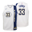Youth Pacers Myles Turner City White Jersey