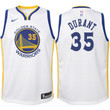 Youth Warriors Kevin Durant White Jersey-Association Edition