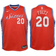 Youth 76ers Markelle Fultz Red Jersey - Statement Edition