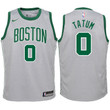 Youth Celtics Jayson Tatum Gray Jersey-City Edition