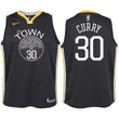 Youth Warriors Stephen Curry Black Jersey-Statement Edition