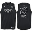 Youth 2018 NBA All-Star Pelicans Anthony Davis Black Jersey