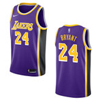 Men Los Angeles Lakers #24 Kobe Bryant Statement Swingman Jersey - Purple