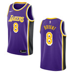 Men's Los Angeles Lakers #8 Kobe Bryant Statement Swingman Jersey - Purple