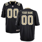 New Orleans Saints Nike Youth Custom Game Jersey - Black