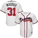 Greg Maddux Atlanta Braves Majestic Cool Base Player Jersey - White