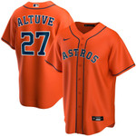 Jose Altuve Houston Astros Nike Alternate 2020 Replica Player Jersey - Orange
