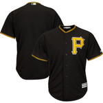 Pittsburgh Pirates Majestic Big And Tall Cool Base Team Jersey - Black