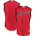 American League Majestic 2019 MLB All-Star Game Workout Team Jersey - Red Navy