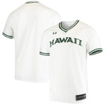Hawaii Warriors Under Armour Baseball Jersey - White