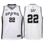 Youth Spurs Rudy Gay White Jersey-Association Edition