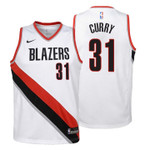 Youth Blazers Seth Curry Association White Jersey