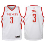 Youth Rockets Chris Paul White Jersey-Association Edition