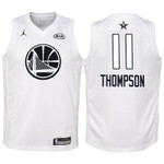 Youth 2018 NBA All-Star Warriors Klay Thompson White Jersey