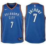 Youth Thunder Carmelo Anthony Blue Jersey-Icon Edition