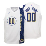 Youth Pacers Custom City White Jersey