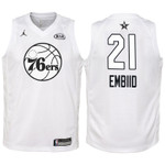 Youth 2018 NBA All-Star 76ers Joel Embiid White Jersey