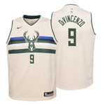 Youth Bucks Donte DiVincenzo City Edition Cream Jersey
