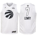 Youth 2018 NBA All-Star Raptors Kyle Lowry White Jersey