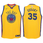 Youth Warriors Kevin Durant Gold Jersey-City Edition