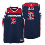 Youth Wizards Jeff Green Statement Navy Jersey
