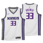 Youth Kings Corey Brewer Association White Jersey