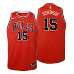 Youth Bulls Chandler Hutchison Icon Edition Red Jersey