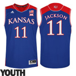 Youth NCAA Kansas Jayhawks #11 Josh Jackson Royal Jersey