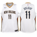 Youth Pelicans Jrue Holiday White Jersey - Association Edition