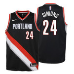 Youth Blazers Anfernee Simons Icon Edition Black Jersey