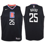 Youth Clippers Austin Rivers Black Jersey-Statement Edition
