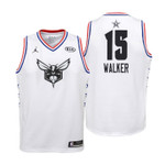 Youth 2019 NBA All-Star Hornets #15 Kemba Walker White Jersey