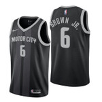 Youth Pistons Bruce Brown Jr. City Edition Black Jersey