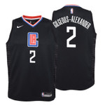 Youth Clippers Shai Gilgeous-Alexander Statement Black Jersey