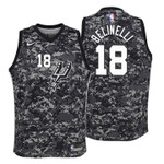 Youth Spurs Marco Belinelli City Edition Camo Jersey