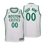 2020-21 Celtics City Jersey Custom White Youth