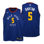 Youth Nuggets Will Barton Statement Blue Jersey