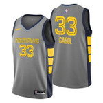 Youth Grizzlies Marc Gasol City Edition Gray Jersey