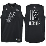 Youth 2018 NBA All-Star Spurs LaMarcus Aldridge Black Jersey