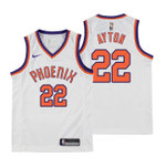 Youth Suns DeAndre Ayton Classic Edition White Jersey
