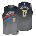 Youth Thunder Dennis Schroder City Edition Gray Jersey