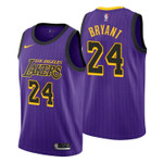 Youth Lakers Kobe Bryant City Edition Purple Jersey