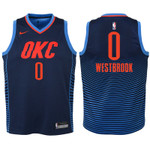 Youth Thunder Russell Westbrook Navy Jersey - Statement Edition
