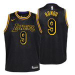 Youth Lakers Rajon Rondo City Edition Black Jersey