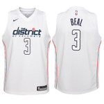 Youth Wizards Bradley Beal White Jersey-City Edition